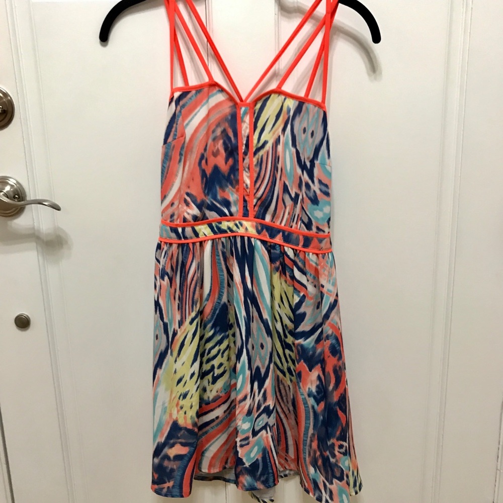 Never Worn Colorful Minidress, can dress up/down!